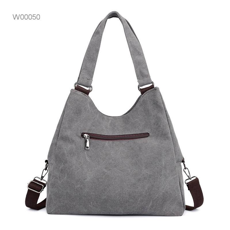 Large fashion leather canvas tote crossbody bag women Featured Image