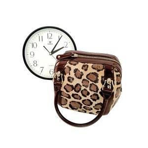 Leopard Print Lady’s Leather Handle Bag