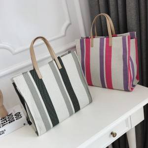 2019 New Customized Logo Printing Woman Shopping Handbag Student Tote Bag Eco Canvas Bag