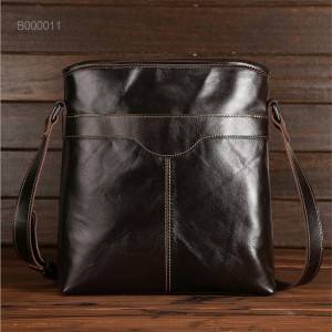 Handmade Leather Business Mans Bags Shoulder Briefcase