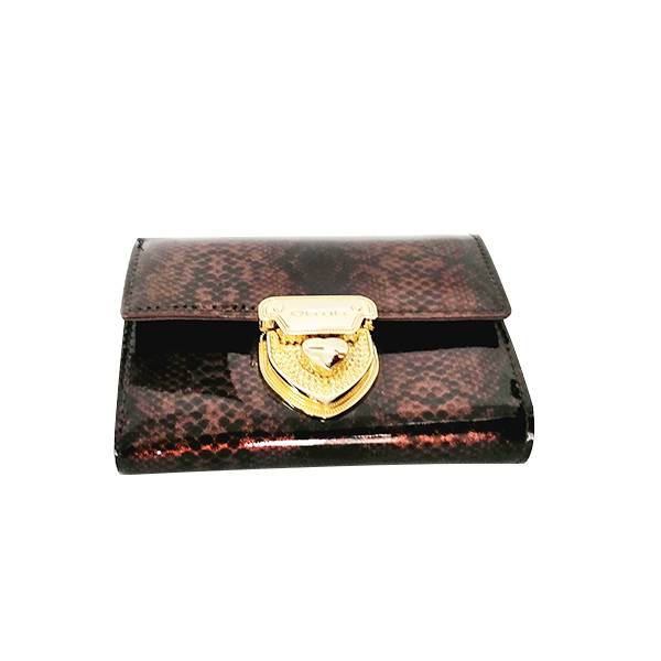Brown Luxury short leather snake tattoo  wallet money clip Featured Image