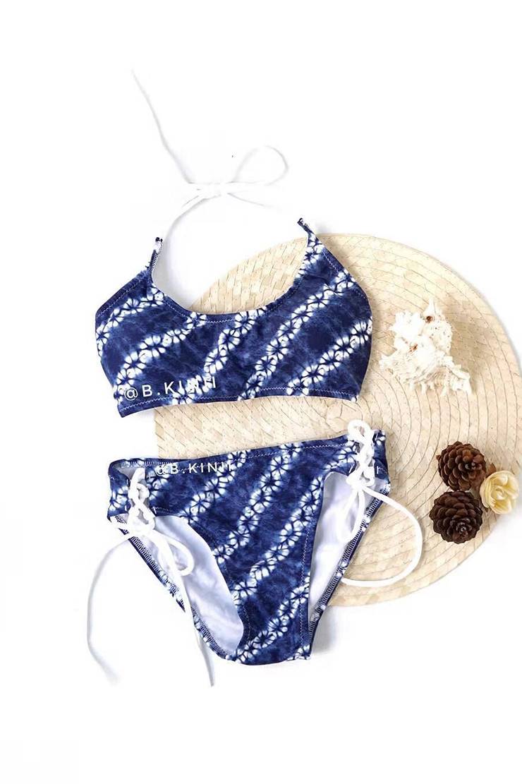 Missadola Fashionable lace-up bathing swimwear 2608