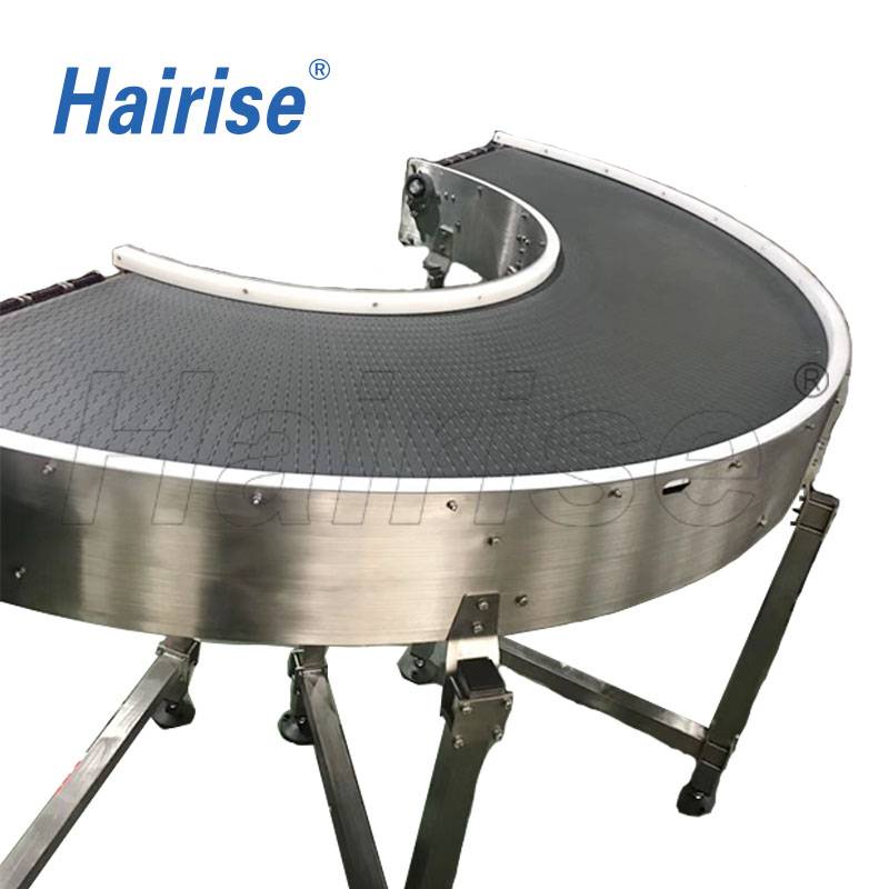 Hairise CE food grade material modular belt conveyor