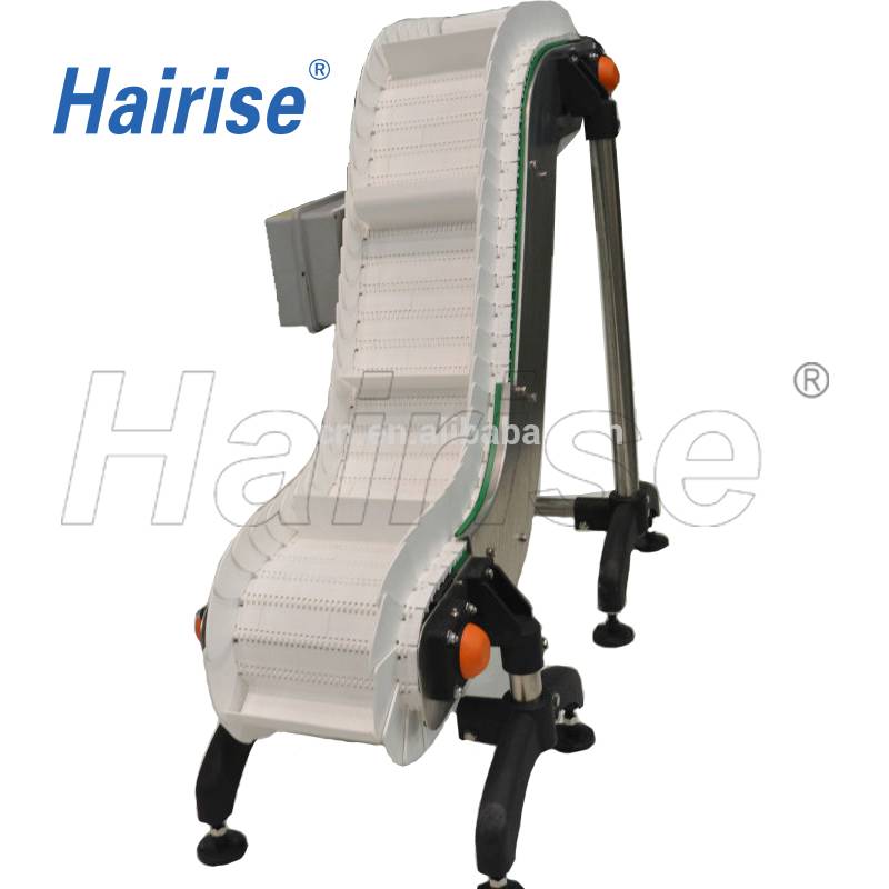 Hairise easy detachable screw modular belt conveyor
