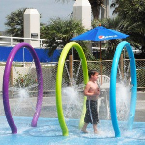 aqua park nöjen lek utrustning vatten lekplats