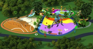 Customized Design Kids Outdoor Playground park