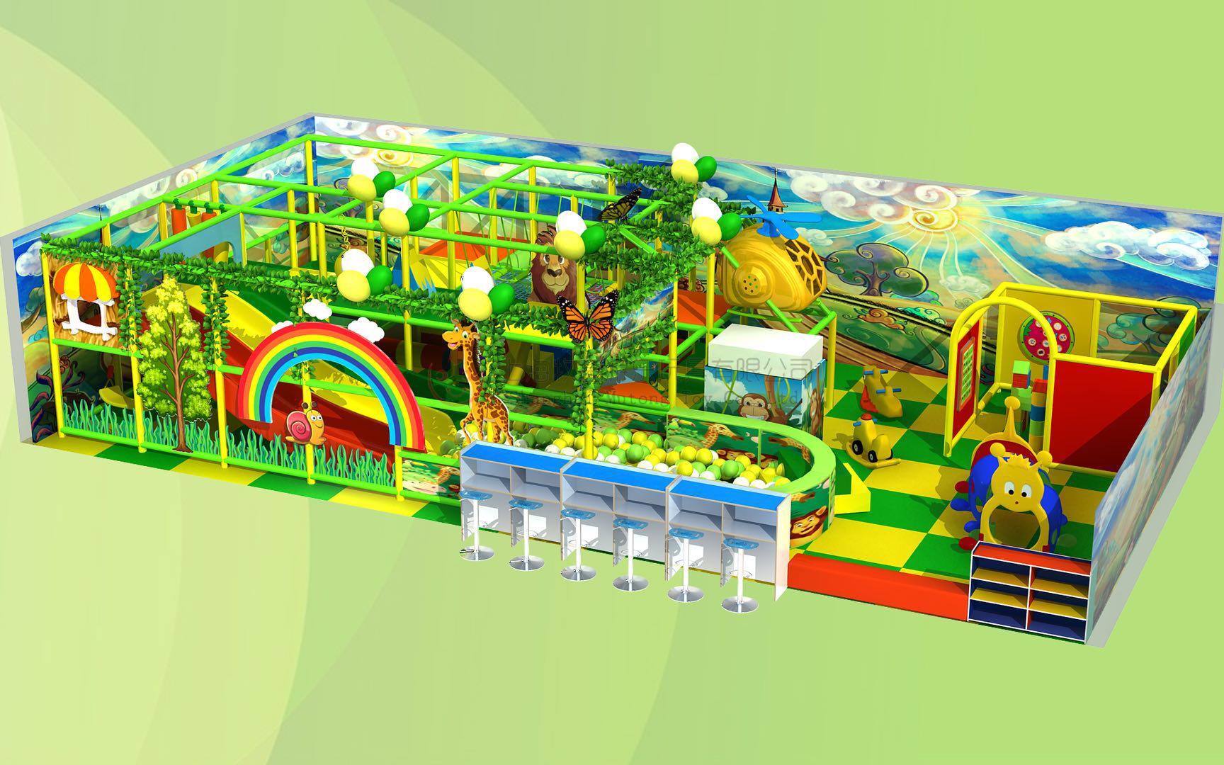 Plastic indoor playground equipment prices, kids’ toys indoor playground Featured Image