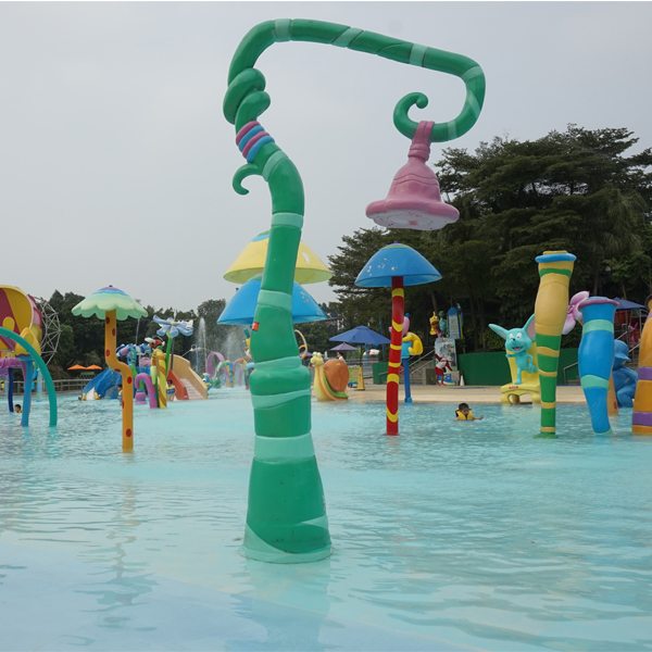 Good Quality
 Water Play Equipment Follwer-shaped Waterfall for Pool Supply to venezuela