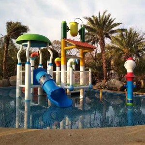 Special Design for Aquatic Fiberglass Children Water House Water Play Structure for Pool for Bangladesh Manufacturer