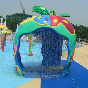 스테인리스 물 놀이 우산 폭포