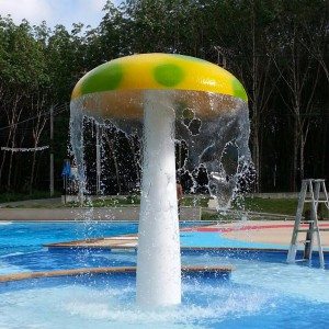 Splash Park begagnade Fiber Glass Kid Amusement Water Mushroom