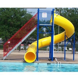 Water Play Park Fiberglass Water Tube Slide For Pool