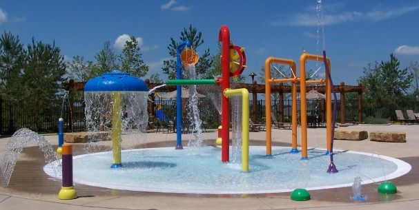 Our new installed water amusement playground in USA