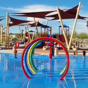 Parc aerosol d'aigua de llaç per a nens piscina Joc