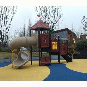 Kindergarten Used Outdoor Playground Plastic Slide