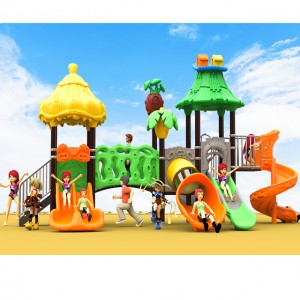 Customized new hard plastic outdoor pipeline children playground slide