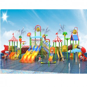 Fiberglass water slides water park playground water house for sale