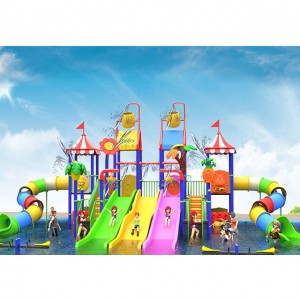 Kids Water House Equipment with Slides and Climbing Structures
