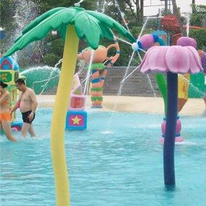 Water Flower Spray Column Structure for Summer Kids Play