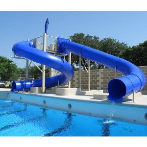 Fiberglass Children Outdoor Pool Amusement Equipment Water Slide