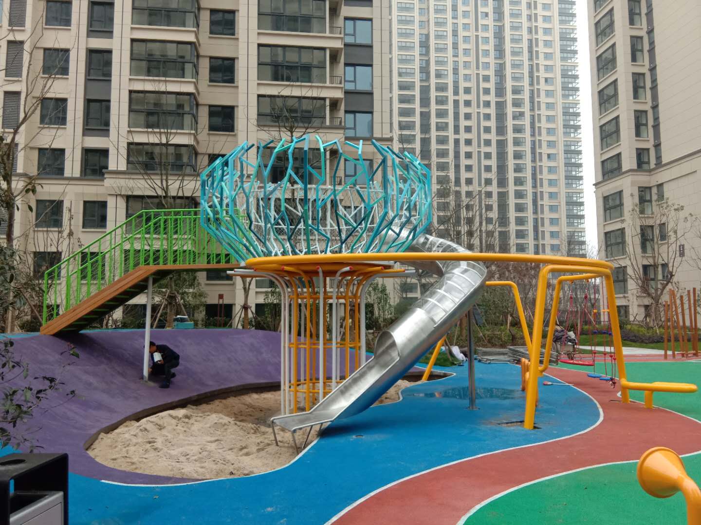 Factory Price Colorful customized Outdoor Interactive Playground equipment Featured Image
