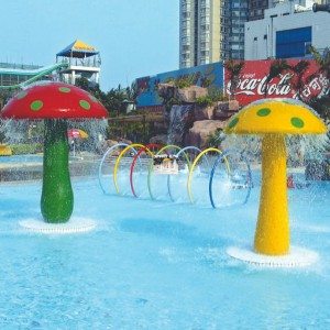 Splash Park utiliza fibra de vidrio Kid atracciones del agua de setas