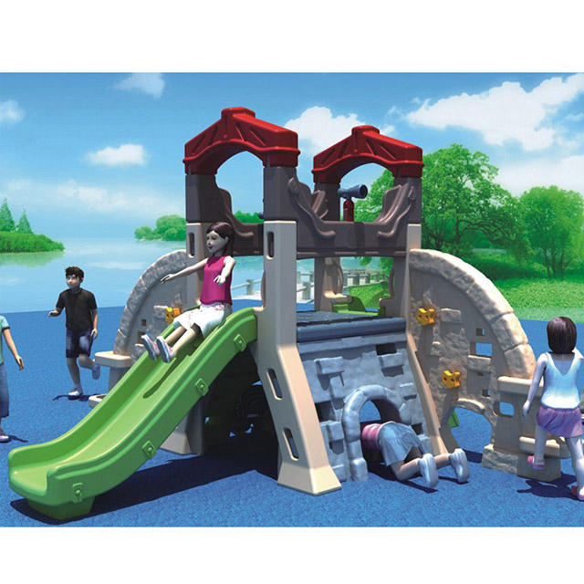 plastic playhouse with slide