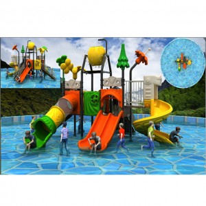 Small waterpark Child pool with water slide