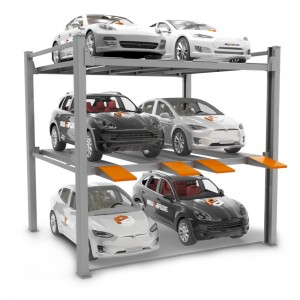 Extended 3-level Parking Stacker For 6 Cars
