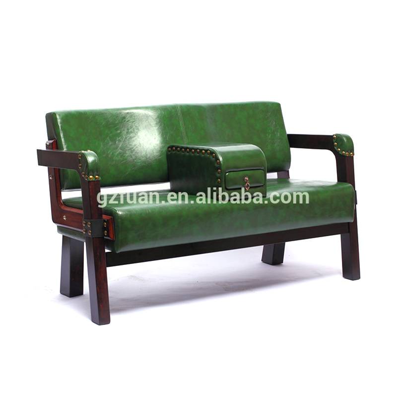 Durable synthetic leather salon customer barber waiting chairs
