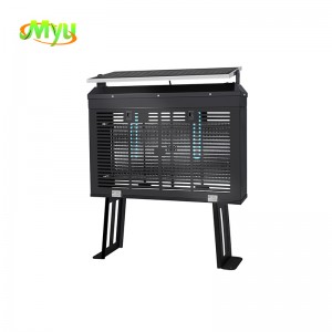 Mk New Black Outdoor Garden Use Electric Shock Good Effect Stand Type Insect Killer Lamp