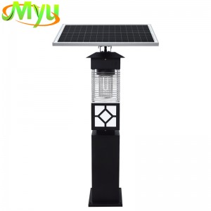 High Voltage Power Grid Solar Panel Charging Waterproof Outdoor Use Mosquito Killer Lamp