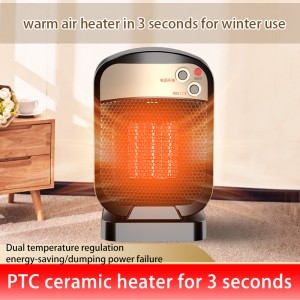 Good Selling Fan Room Table Office Energy Saving Hand Mini Portable Ceramic Hot Air PTC Home Electric Heaters