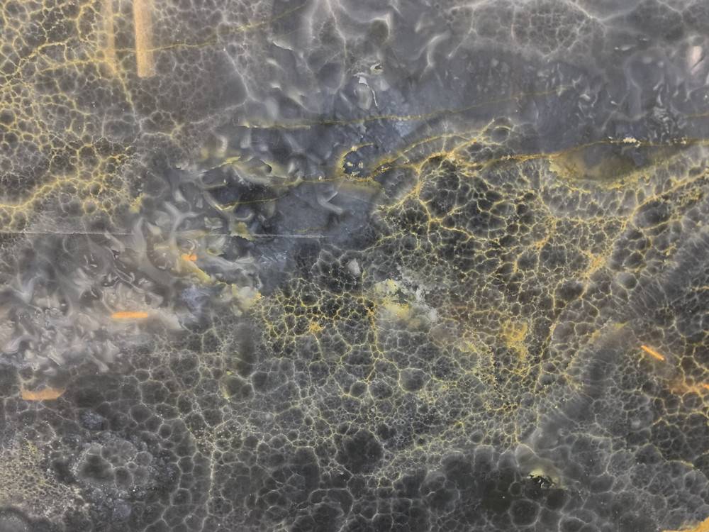 2019 High quality Solid Surface Reception Table Top -
 Gold veins dark blue onyx – Union