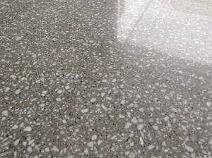 A8 grey with white dots terrazzo rustic tile