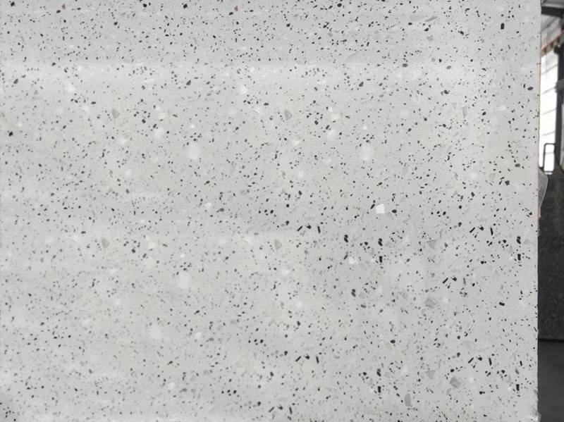 Chinese wholesale White Calacatta Quartz -
 A10 crystal white terrazzo slab – Union