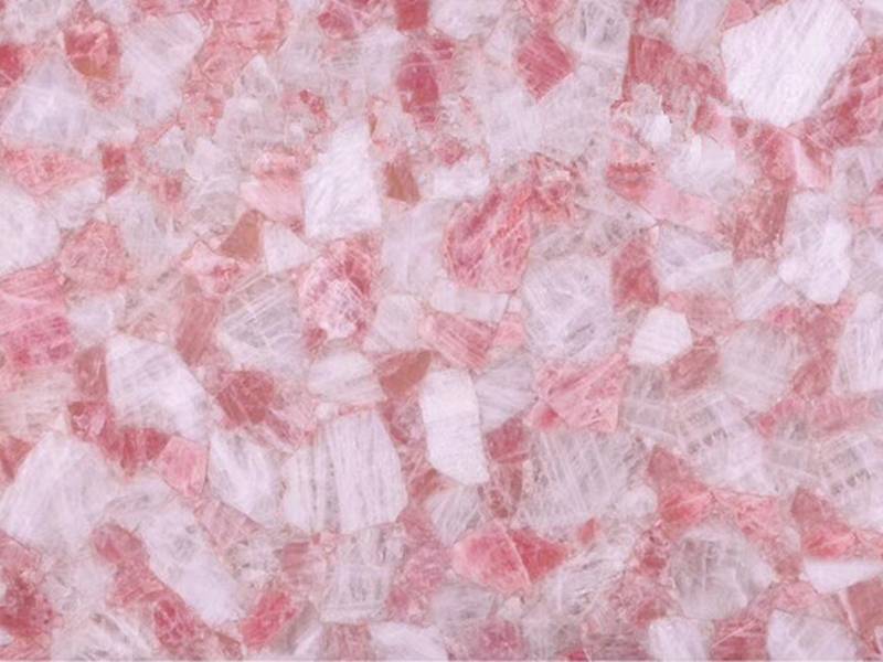 High Quality Agate Table Top -
 pink crystal quartz stone countertop – Union