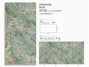 Phantom green porcelain slab