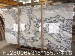 white arabescato marble