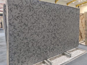 Black matrix granite slab