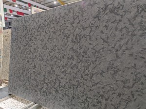 Black matrix granite slab