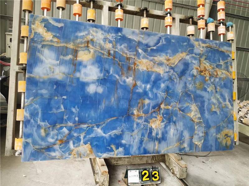 China PriceList for Onyx Table Top - Blue onyx slab – Union ...
