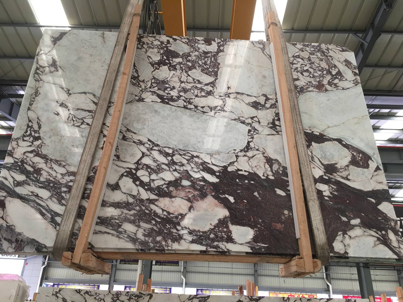 Chinese Professional Natural Grey Marble Slabs -
 Calacatta viola marble – Union