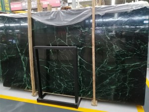 Wholesale Sofitel Gold Marble -
 White vein dark green marble – Union