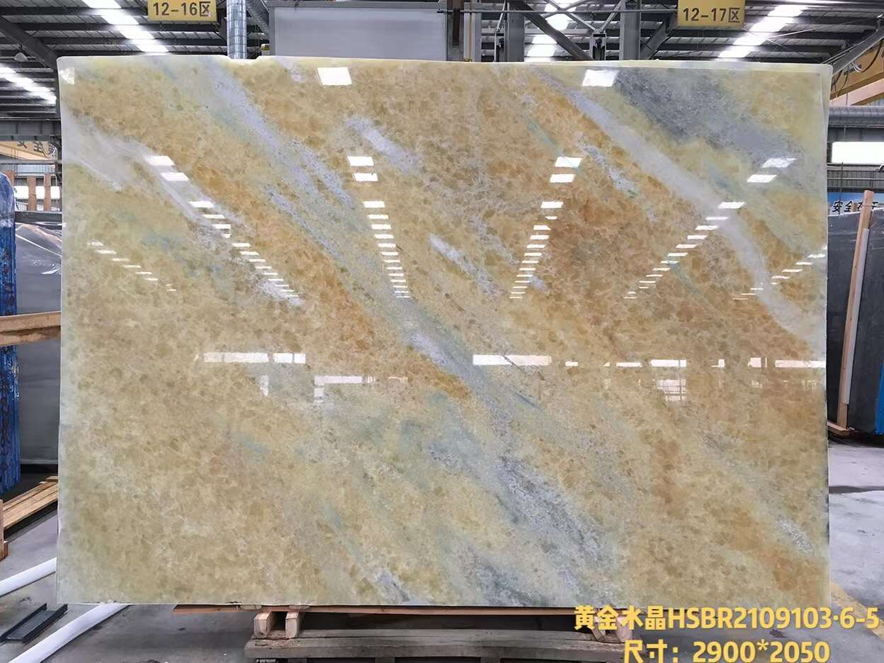 Golden blue crystal marble Featured Image