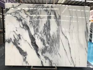 Ink white marble