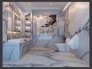 OEM/ODM China Dark Grey Marble Flooring Tiles -
 Ink white marble – Union