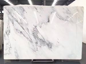 Ink white marble