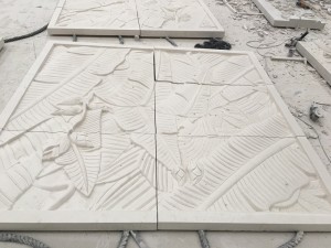 custom design limestone carving wall
