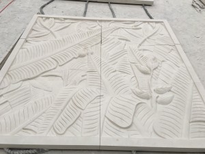 custom design limestone carving wall